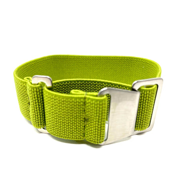 Marine Nationale Military Style Elastic Strap - Lime Green